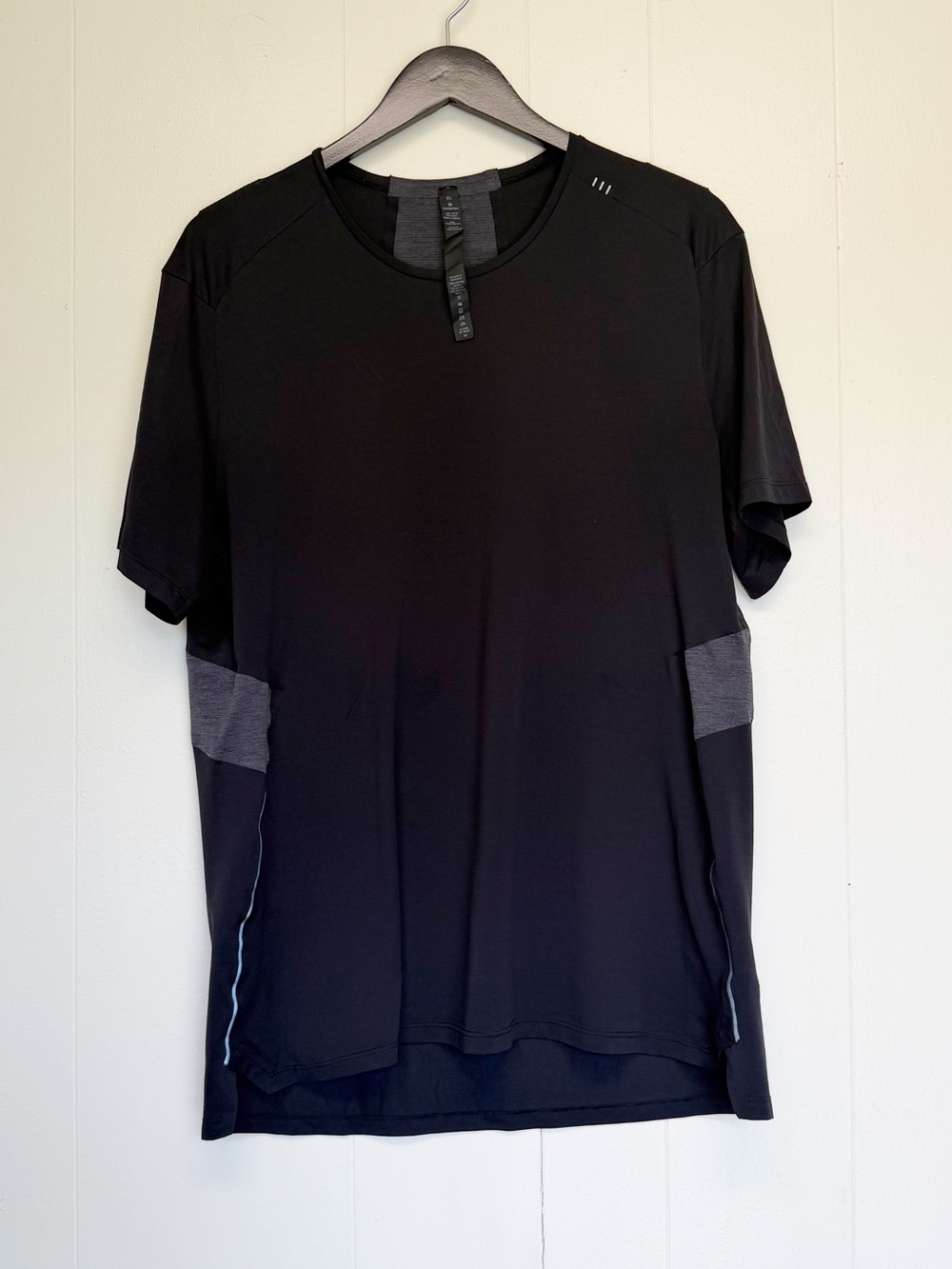 LULULEMON Men’s Fast & Free Short Sleeve Black Gray XL